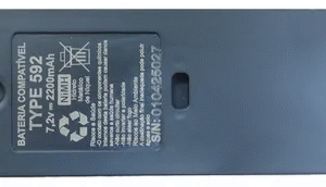 Bateria Rádio Controle Scanreco Compatível - Type 592